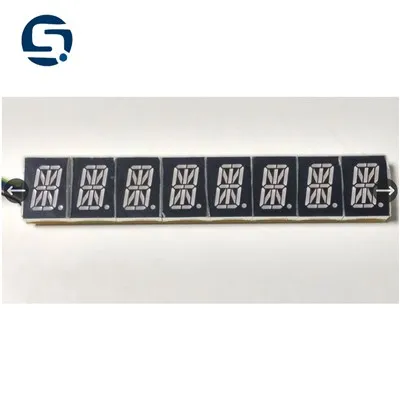 8 számjegyű, 16 szegmenses led kijelző